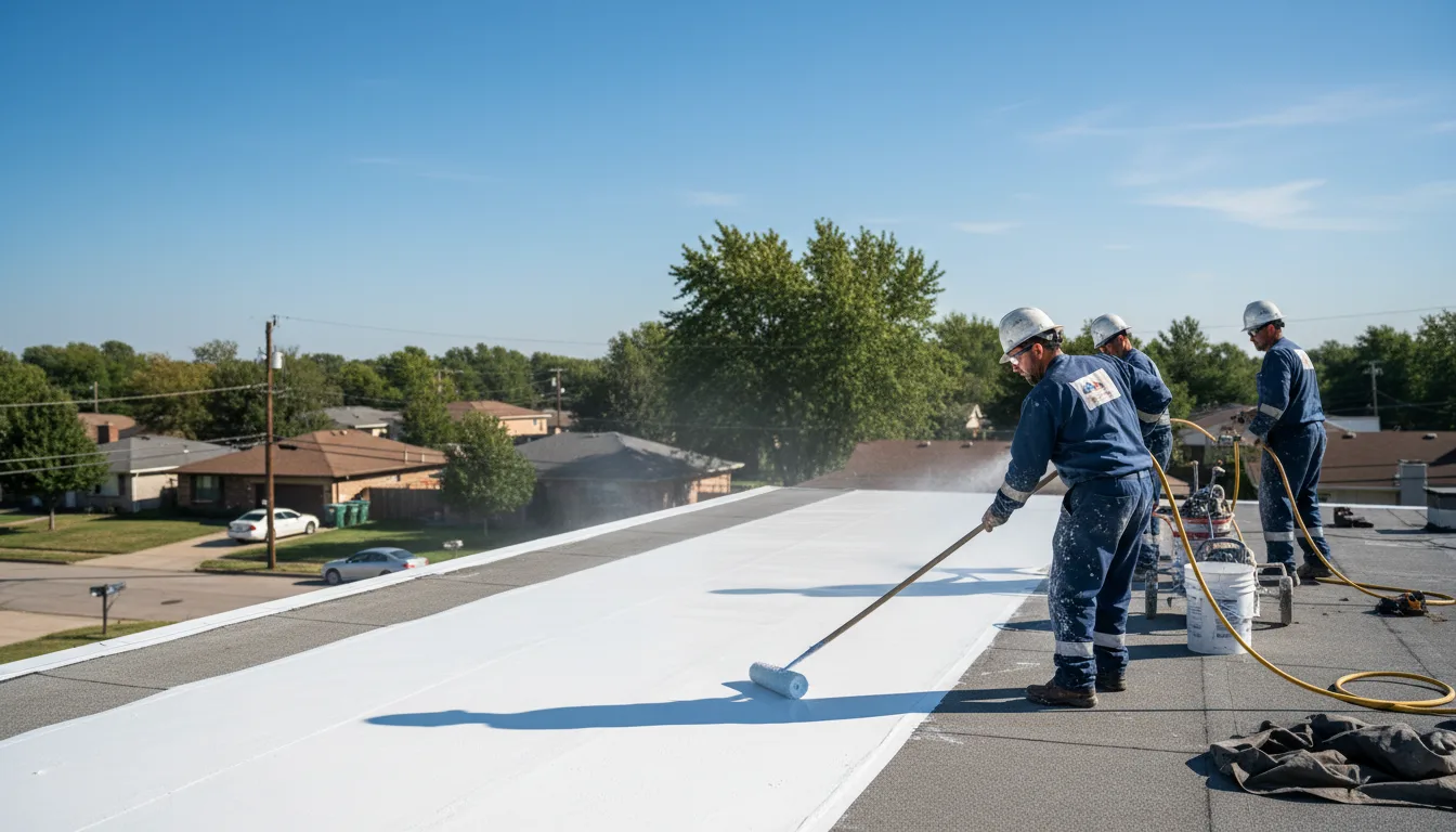 Commercial roof coating in Kingston, GA near me